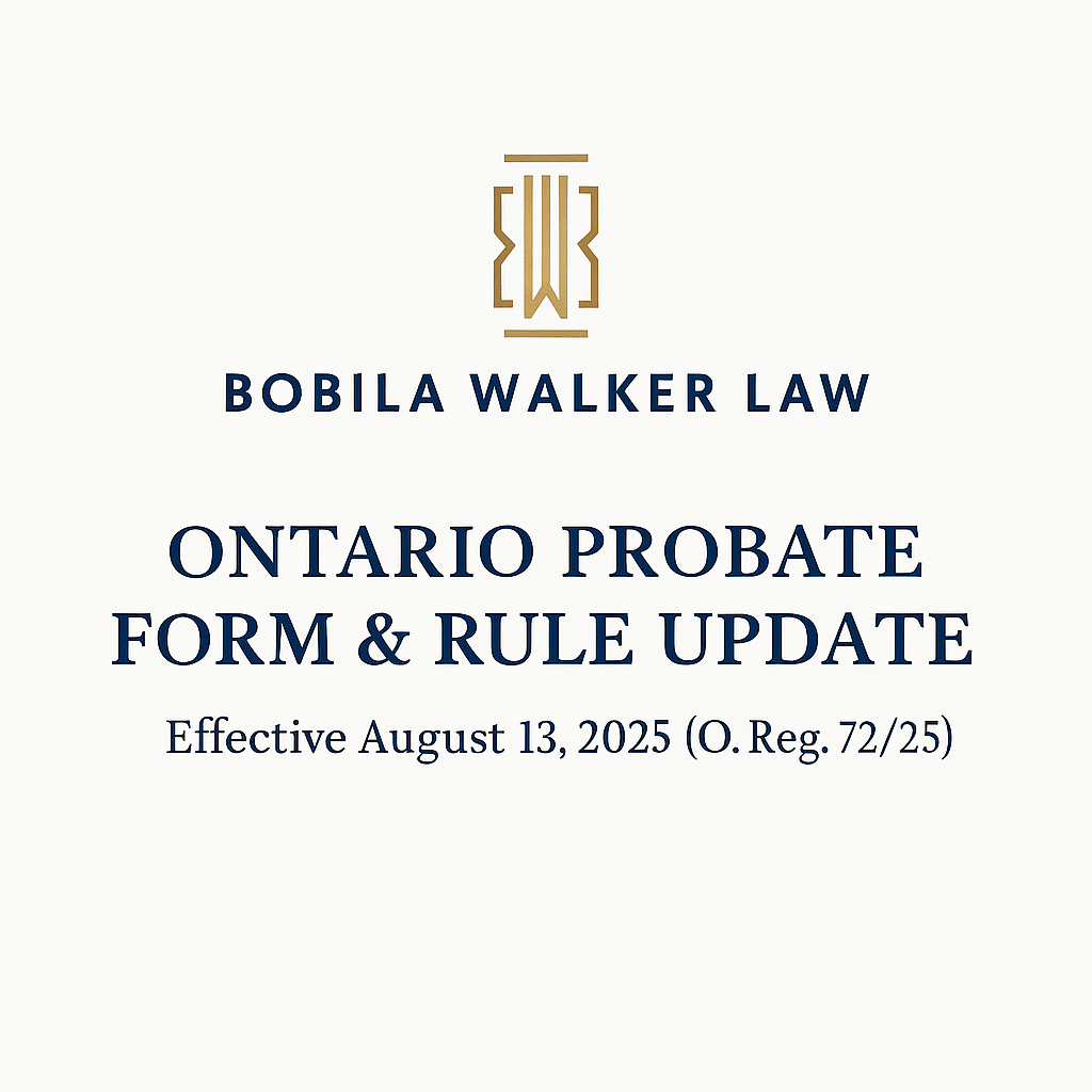 Ontario Estate Court Forms Updated: What You Need to Know
